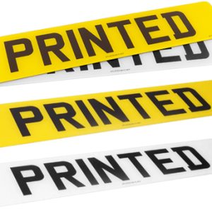 Standard Printed Number Plates