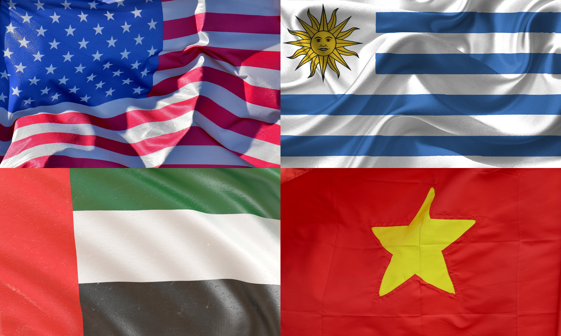 International Flags 'U-Z'